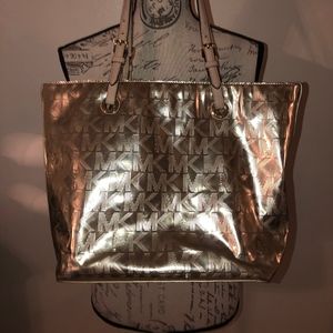 Michael Kors Gold Foil Shoulder Bag